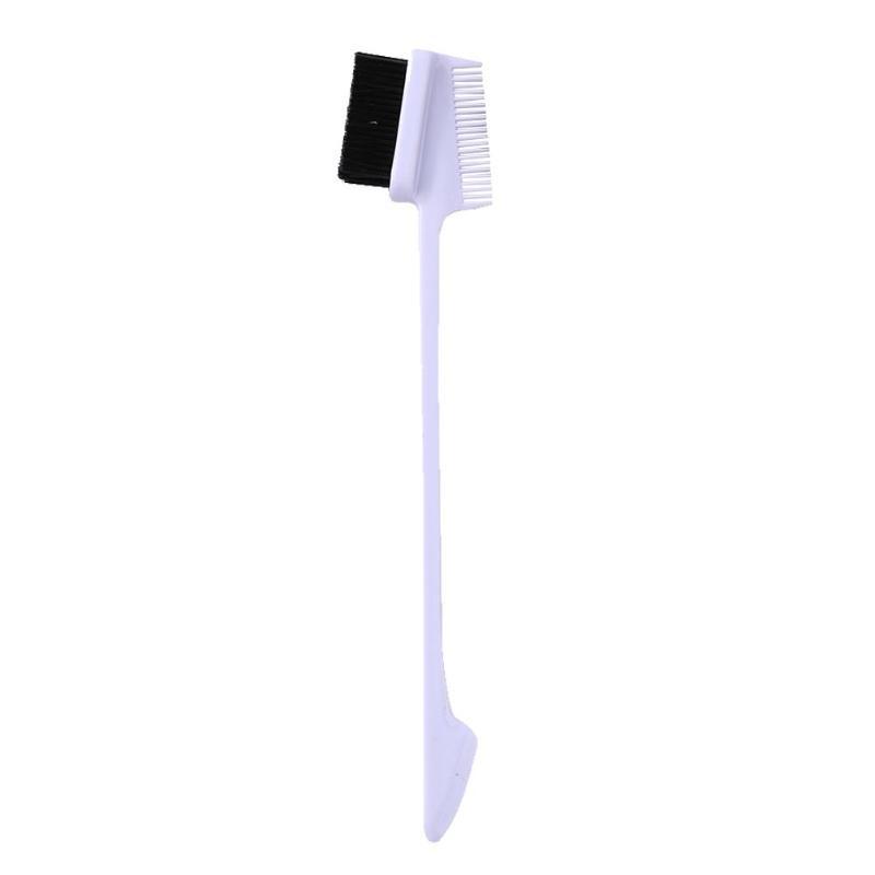 JMT-977802 Double-Sided Hair Edge Comb with Fine Bristles and Portable Design - Available in Blue, Purple, White, Black