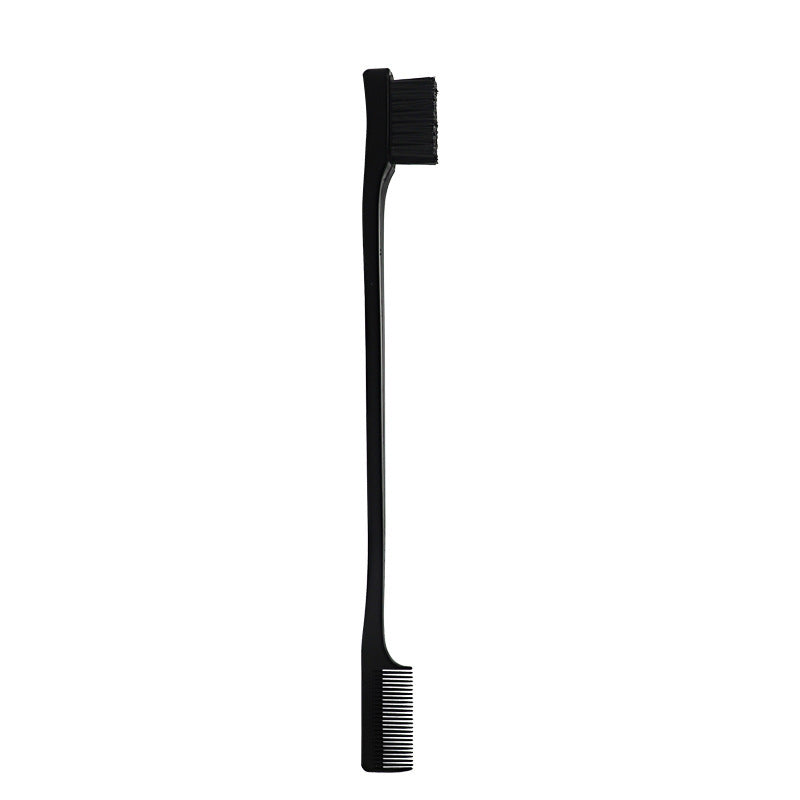 JMT-977802 Double-Sided Hair Edge Comb with Fine Bristles and Portable Design - Available in Blue, Purple, White, Black