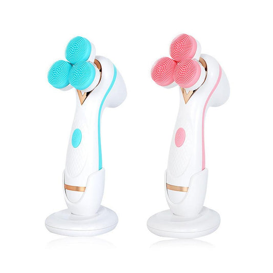 JMT-977930 Electric Face Cleansing Brush with 3 Accessories for Acne and Blackhead Removal