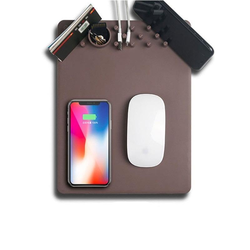 JMT-978186 Wireless Charging Mouse Pad with Integrated Charging Station