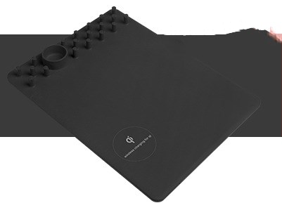 JMT-978186 Wireless Charging Mouse Pad with Integrated Charging Station