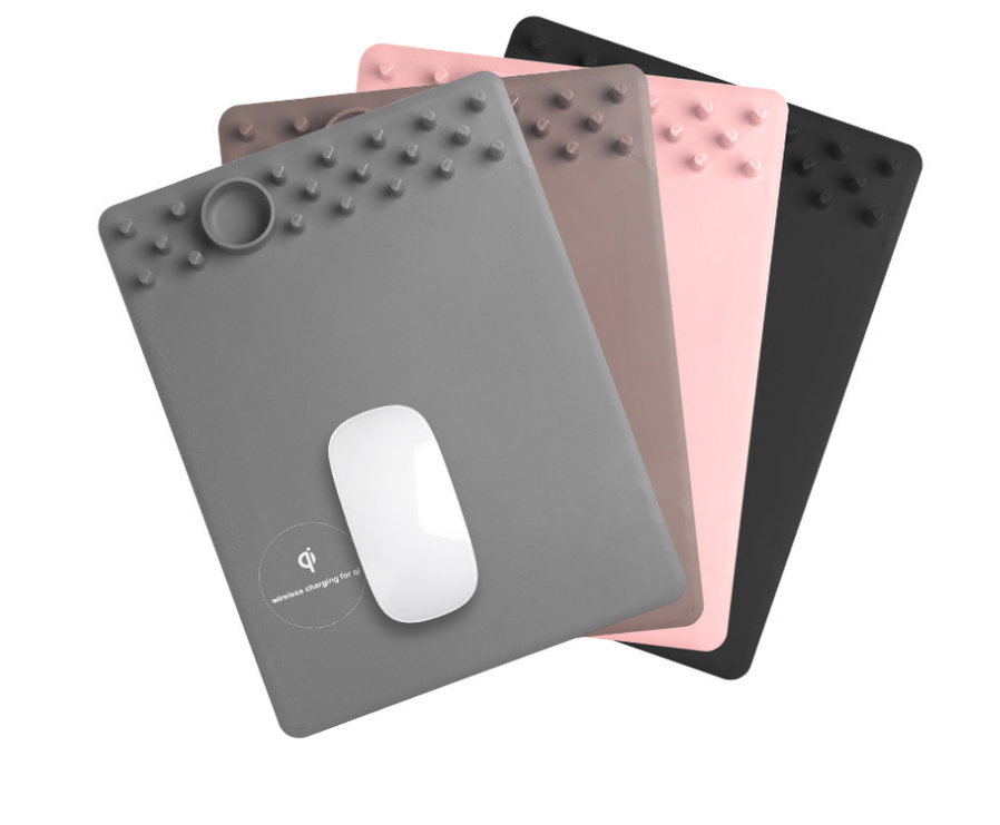 JMT-978186 Wireless Charging Mouse Pad with Integrated Charging Station