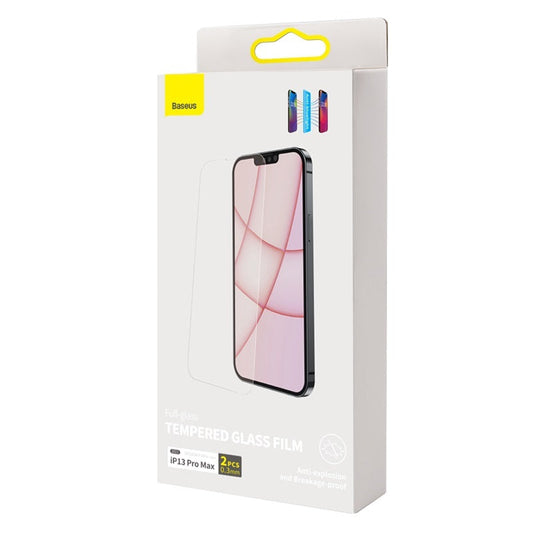 JMT-978698 All Glass Anti Blue Light Tempered Film for iPhone 13 Series - HD Protection and Clean Kit Included