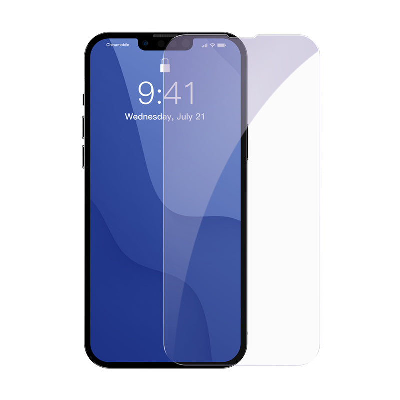 JMT-978698 All Glass Anti Blue Light Tempered Film for iPhone 13 Series - HD Protection and Clean Kit Included