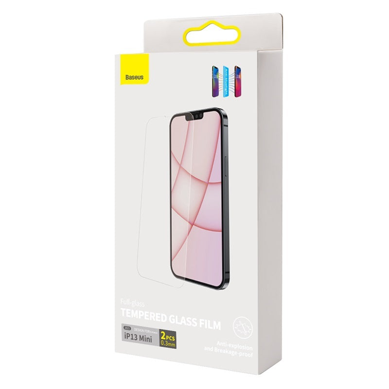 JMT-978698 All Glass Anti Blue Light Tempered Film for iPhone 13 Series - HD Protection and Clean Kit Included