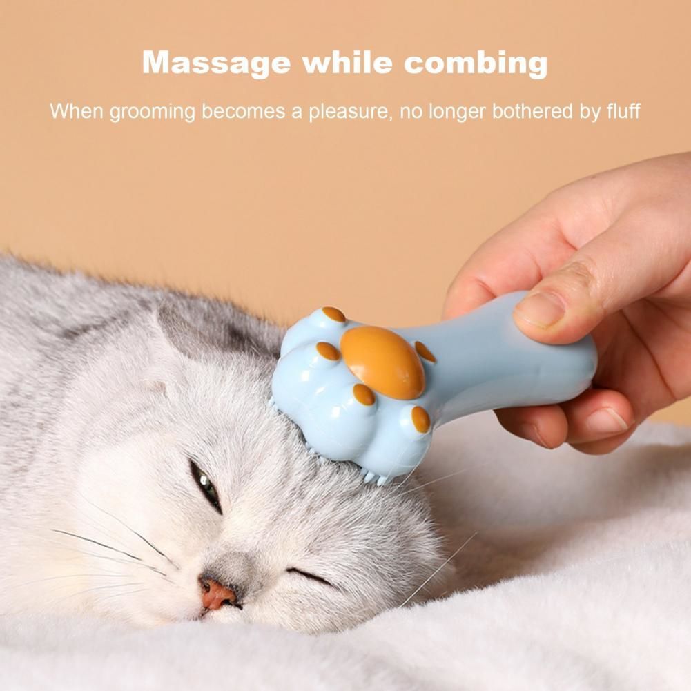 JMT-978762 Cartoon Design Dual-Purpose Cat Toy with Massage Comb and Catnip for Dental Care and Digestion