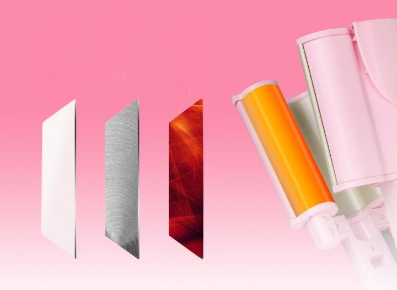 JMT-978826 Omelet Head Curling Iron with 21mm-30mm Tourmaline Ceramic Barrel and Temperature Control for Wet and Dry Hair