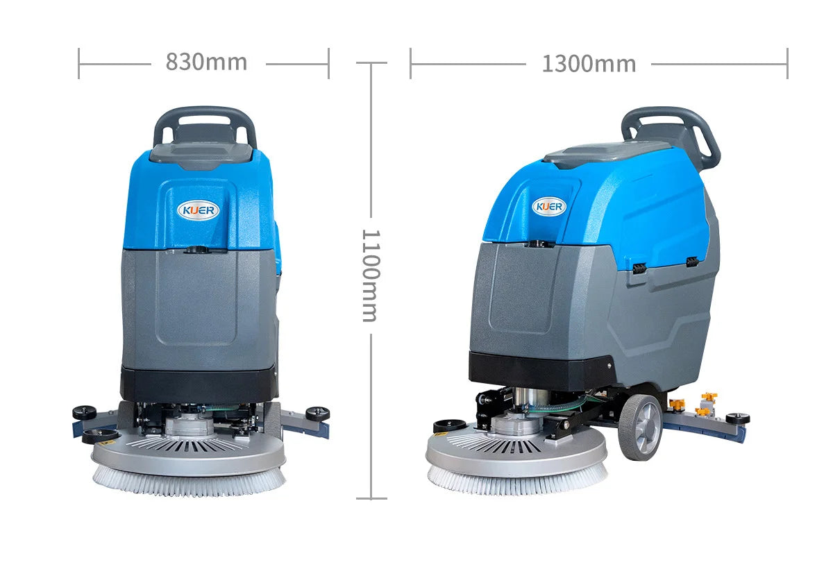 JMT-979146 20-Inch Floor Scrubber for Cleaning Rubber Flooring and Concrete Surfaces