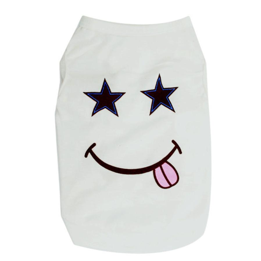 JMT-979466 Leisure Polyester Smiley Pet Vest for Dogs