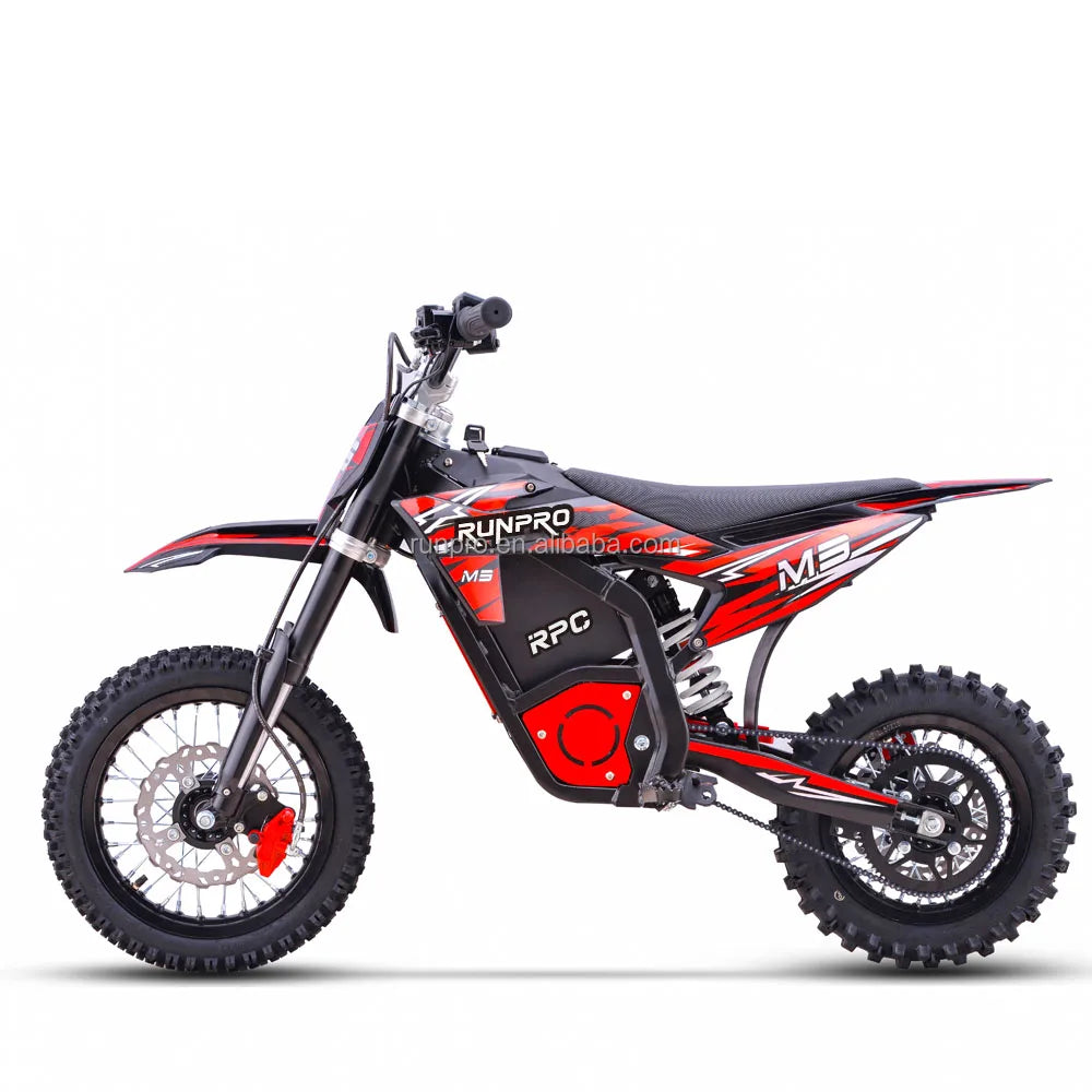 JMT-979594 1300W/1800W 48V Lithium Battery Electric Dirt Bike for Kids and Adults Off-Road Dirt Bike , Top Speed 27.9 mph
