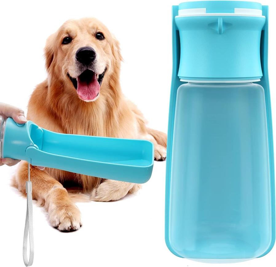 JMT-979658 Portable Dog Water Bottle with Foldable Design and Leak-Proof Features for All Dog Sizes