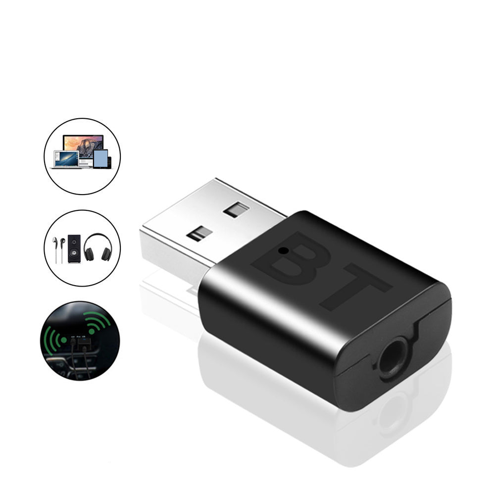 JMT-979850 Bluetooth 5.0 Audio Adapter - 2-in-1 Receiver and Transmitter for TV, Computer, and Car