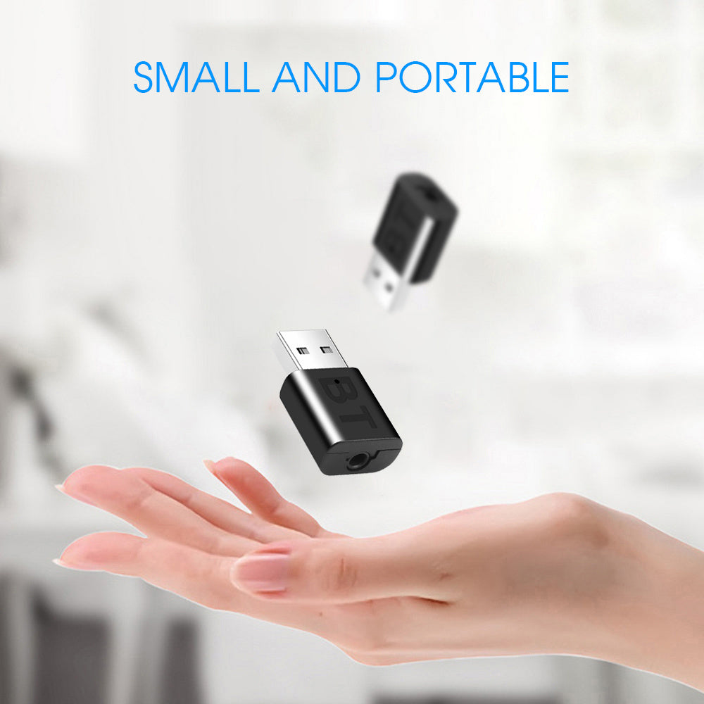 JMT-979850 Bluetooth 5.0 Audio Adapter - 2-in-1 Receiver and Transmitter for TV, Computer, and Car