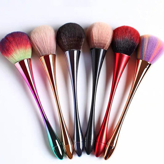 JMT-980106 Rose Gold Multifunctional Makeup Brush with Soft Fiber Wool Bristles