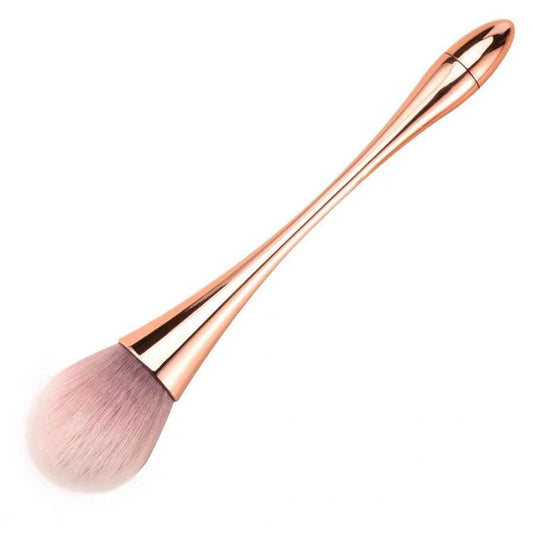 JMT-980106 Rose Gold Multifunctional Makeup Brush with Soft Fiber Wool Bristles