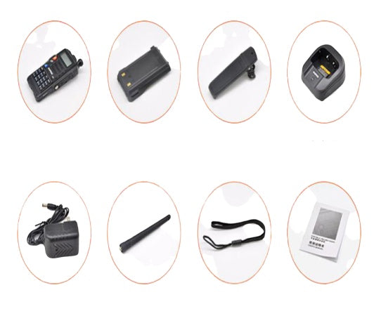 JMT-980170 Professional FM Intercom - BF-UV5R PLUS, 136-174/400-520 MHz, 10W Power, 128 Channels, 3-8 km Range, Lithium Battery