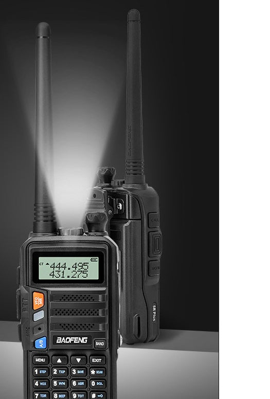 JMT-980170 Professional FM Intercom - BF-UV5R PLUS, 136-174/400-520 MHz, 10W Power, 128 Channels, 3-8 km Range, Lithium Battery