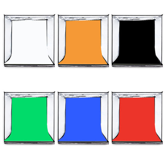 JMT-980362 40CM Adjustable Folding LED Soft Light Box with 6-Color Backdrops
