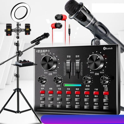 JMT-980810 Universal Computer Microphone with V8S Sound Card and Handheld Options