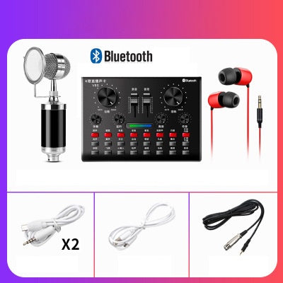 JMT-980810 Universal Computer Microphone with V8S Sound Card and Handheld Options