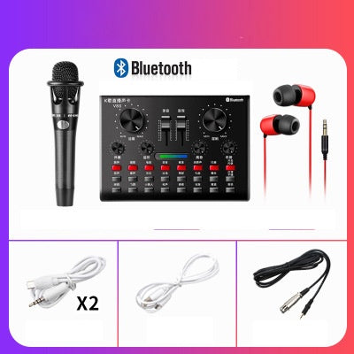 JMT-980810 Universal Computer Microphone with V8S Sound Card and Handheld Options