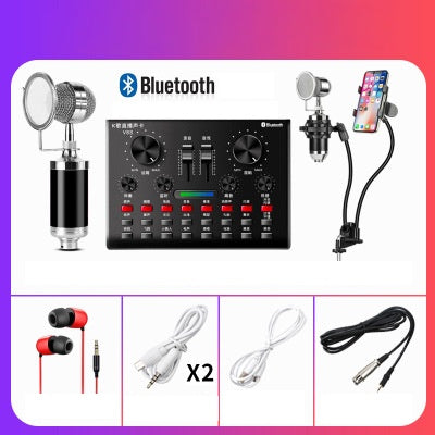 JMT-980810 Universal Computer Microphone with V8S Sound Card and Handheld Options