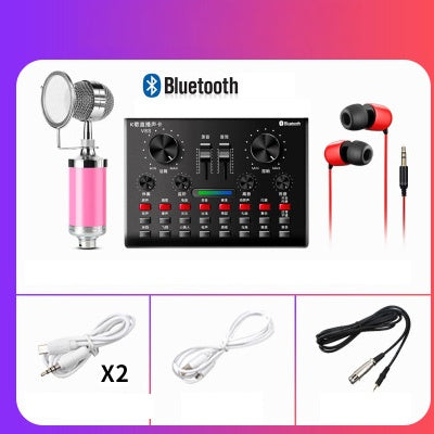 JMT-980810 Universal Computer Microphone with V8S Sound Card and Handheld Options