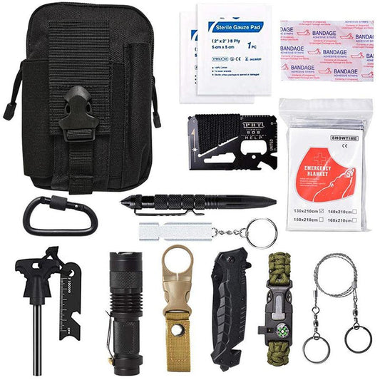 JMT-980874 Multi-Function Outdoor Camping Tool for Survival and Self-Defense Needs