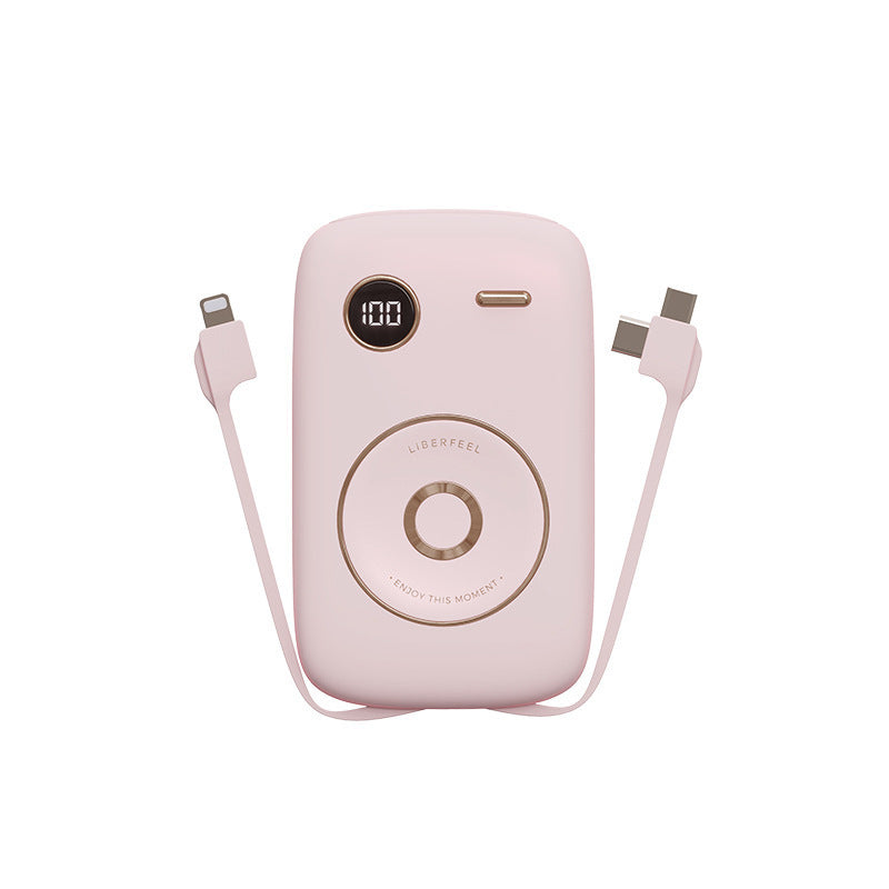 JMT-981002 10000mAh Retro Portable Power Bank with Multi-U Port Output - Available in Pink, Blue, Green, Purple
