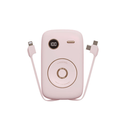 JMT-981002 10000mAh Retro Portable Power Bank with Multi-U Port Output - Available in Pink, Blue, Green, Purple