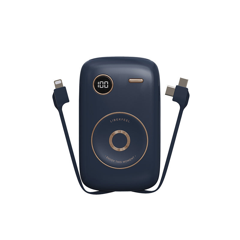 JMT-981002 10000mAh Retro Portable Power Bank with Multi-U Port Output - Available in Pink, Blue, Green, Purple