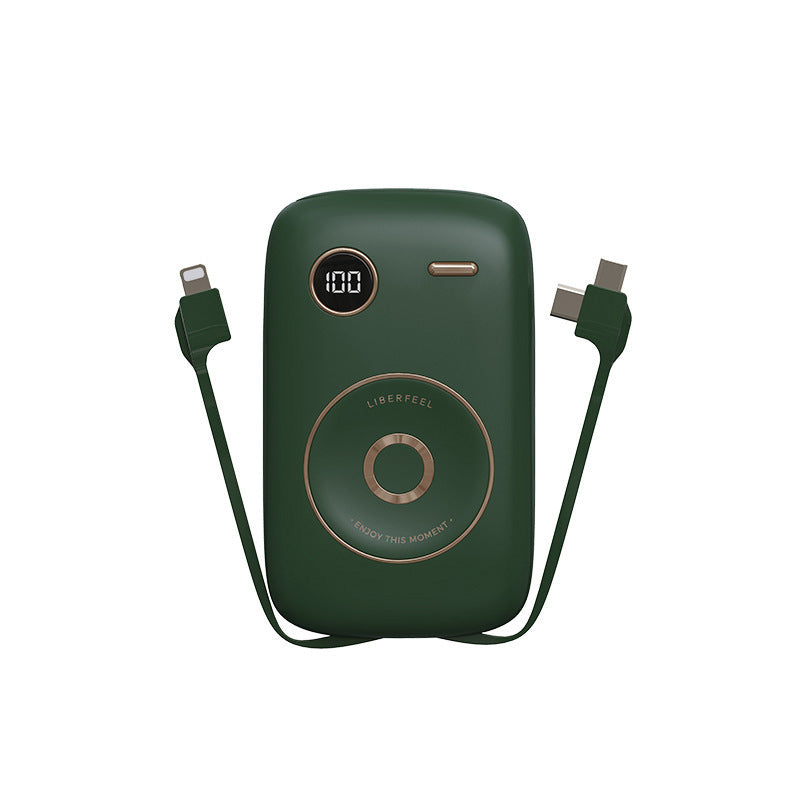 JMT-981002 10000mAh Retro Portable Power Bank with Multi-U Port Output - Available in Pink, Blue, Green, Purple