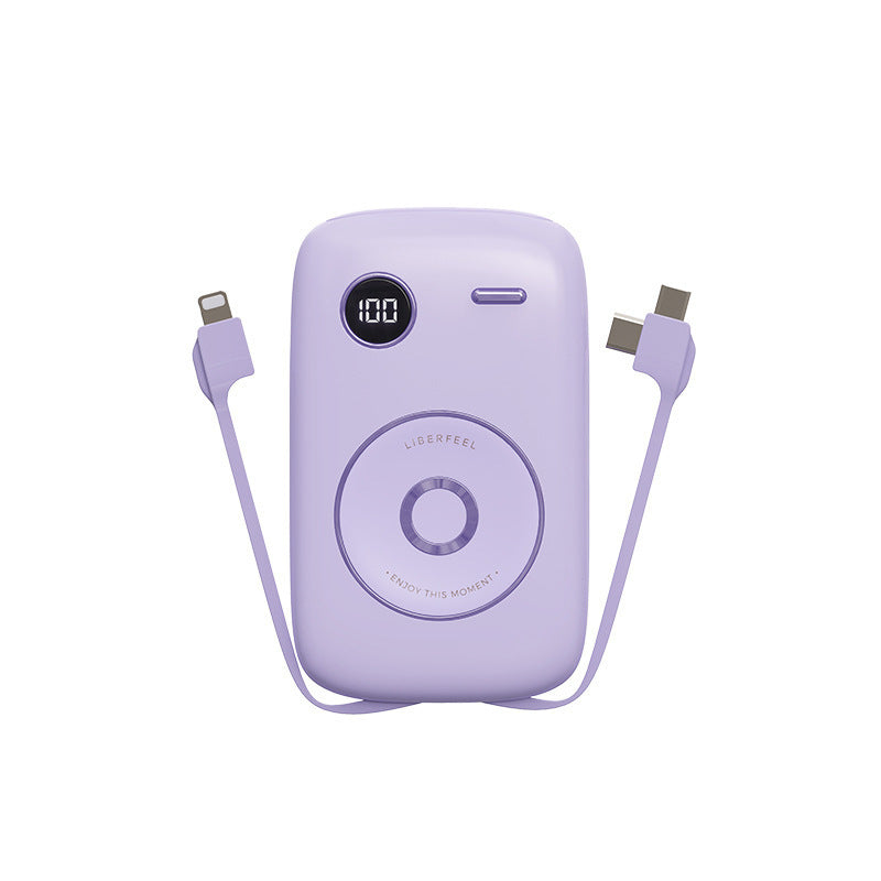 JMT-981002 10000mAh Retro Portable Power Bank with Multi-U Port Output - Available in Pink, Blue, Green, Purple