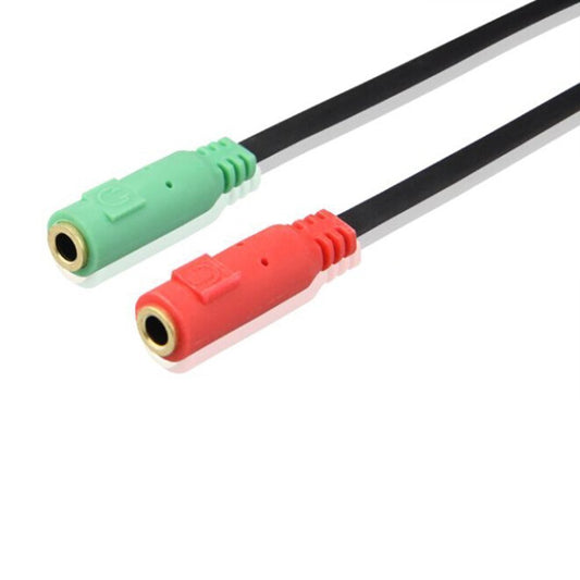 JMT-981002 3.5mm Mobile Phone to Headphone and Microphone Converter Adapter
