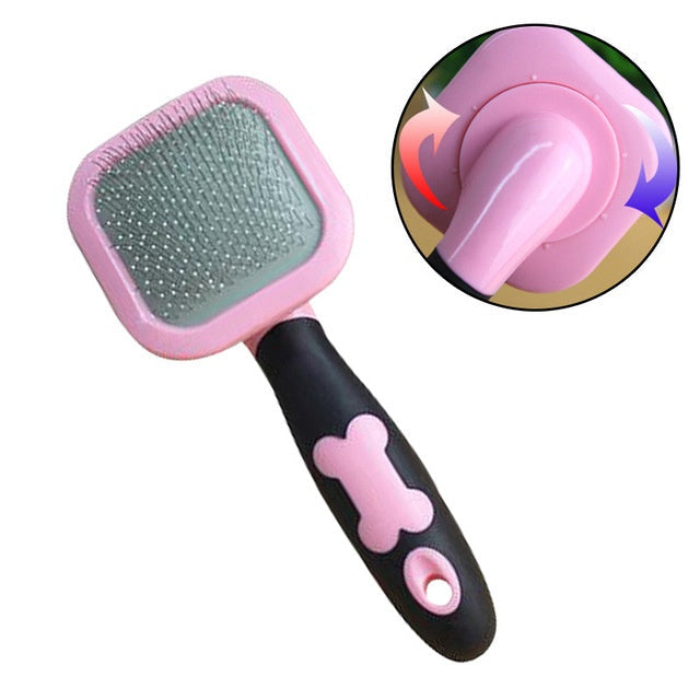 JMT-981066 Pet Grooming Brush for Dogs and Cats, Slicker Comb with Comfort Grip Handle for Easy Brushing and Massage