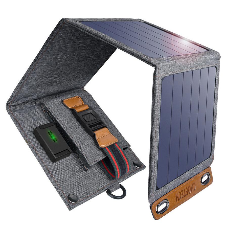JMT-981322 Solar Charger for Mobile Phones and Tablets - USB Interface, 5V, 3000mA Output