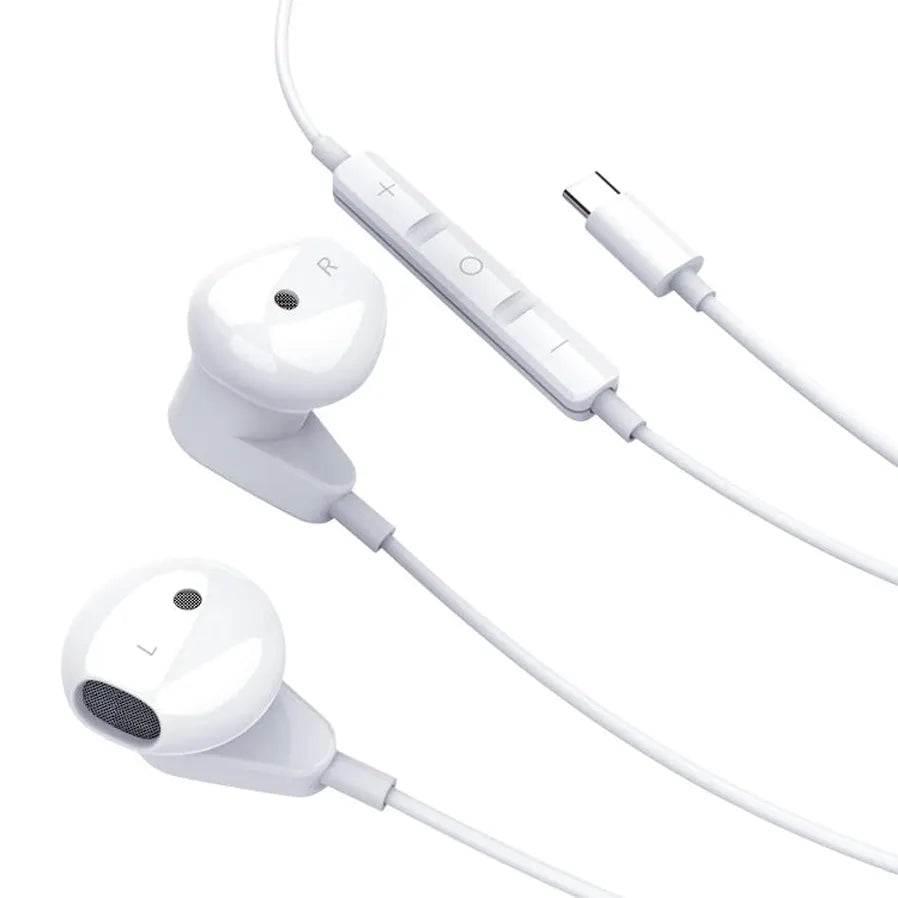 JMT-981642 Wired In-Ear Earphones with Microphone and Volume Control for iPhone 15 - Super Bass Sound