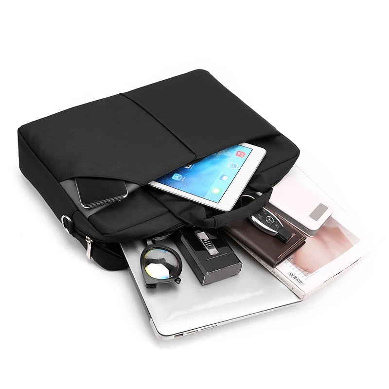 JMT-981706 Large Capacity Laptop Briefcase for 15.6 Inch and 14 Inch Devices, Single Shoulder Design