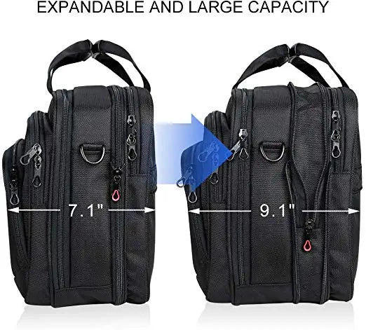 JMT-981962 Expandable Water-Repellent Messenger Bag for Laptops and Business Essentials