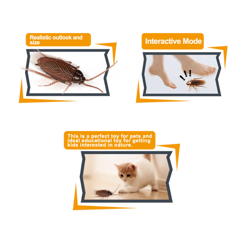 JMT-981962 Vibrating Simulation Toy for Pets - Cockroach, Tarantula, Mouse & Dragonfly