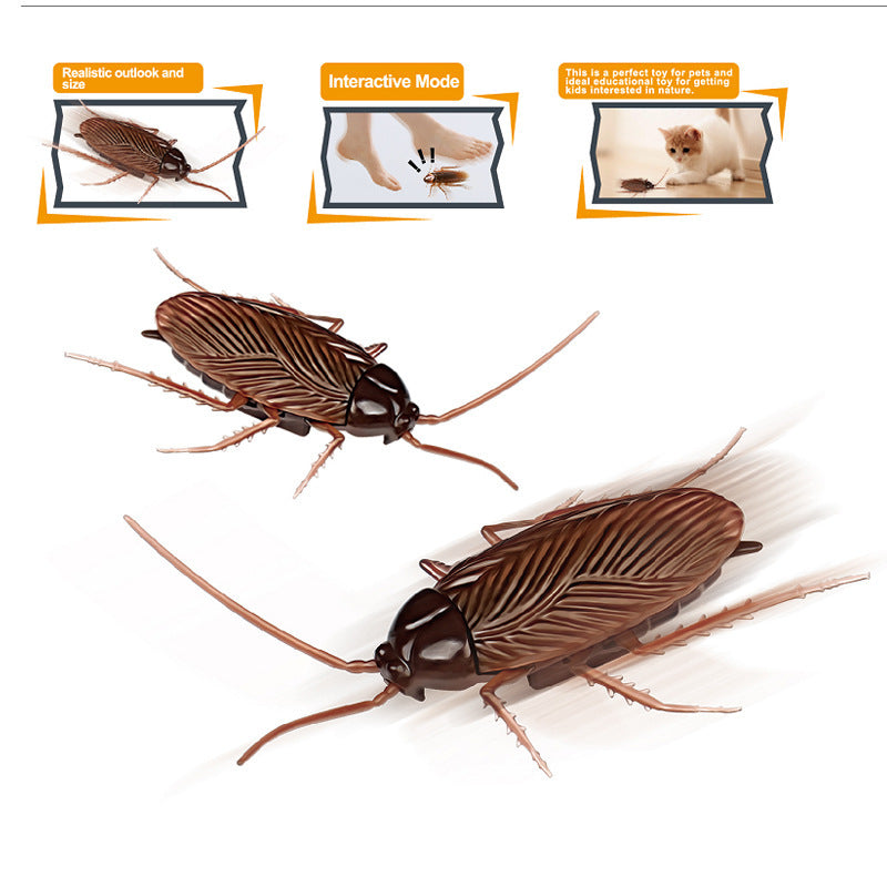 JMT-981962 Vibrating Simulation Toy for Pets - Cockroach, Tarantula, Mouse & Dragonfly