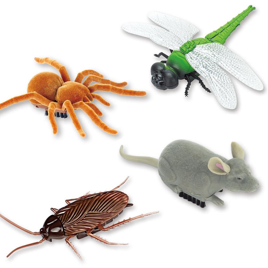 JMT-981962 Vibrating Simulation Toy for Pets - Cockroach, Tarantula, Mouse & Dragonfly