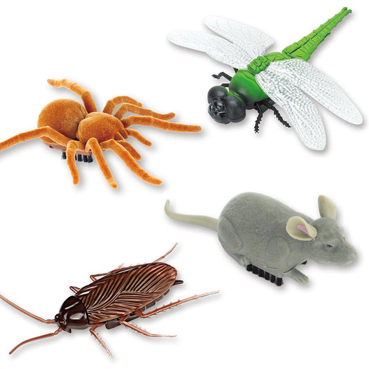 JMT-981962 Vibrating Simulation Toy for Pets - Cockroach, Tarantula, Mouse & Dragonfly