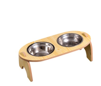 JMT-982154 Adjustable Ceramic Cat Food Bowl with Stand - Ideal for Comfortable Feeding - Available in 15CM & 18CM Sizes