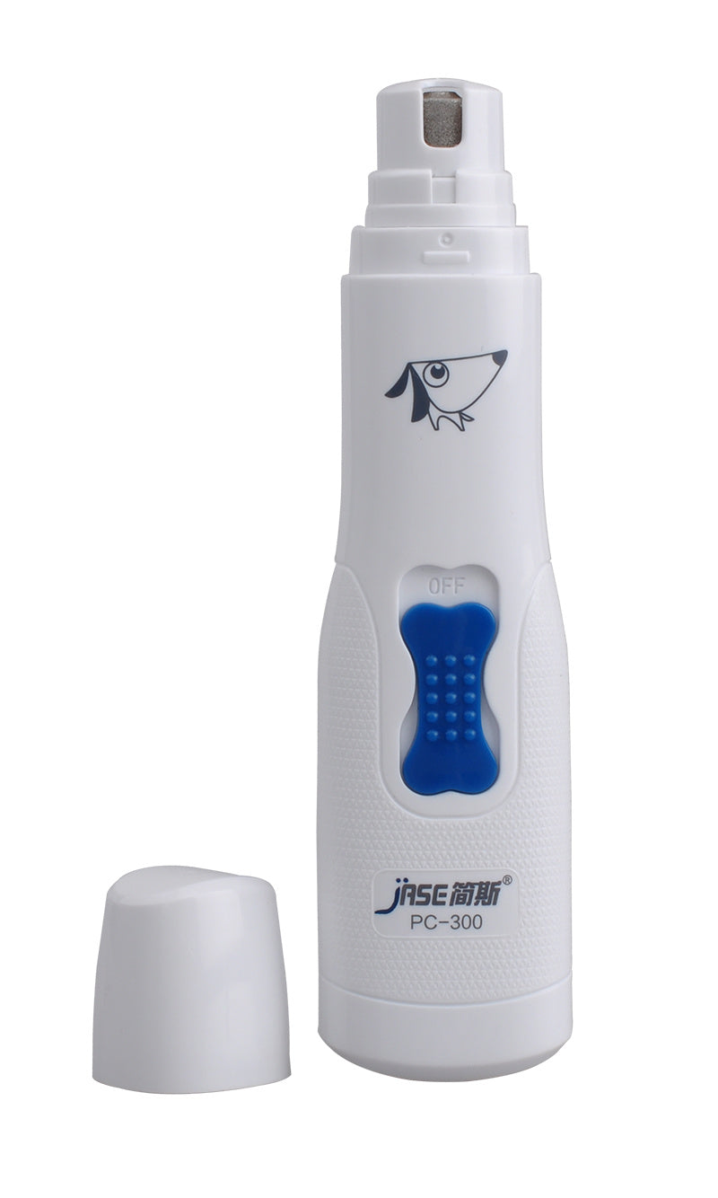JMT-982218 Electric Pet Nail Grinder for Dogs and Cats - Safe, Quiet, and Effective Nail Clipper with Two Grinding Ports