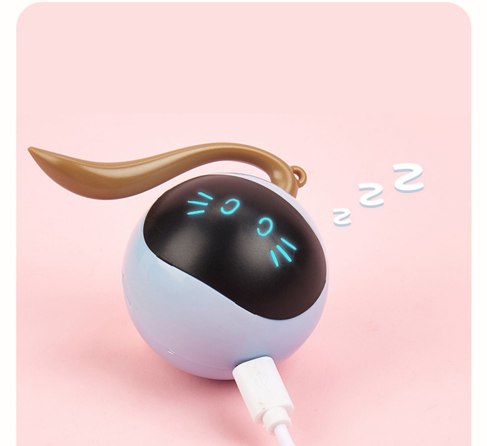 JMT-982282 Interactive Fitness Ball Toy for Cats - Fog Blue, Plastic, 48mm Diameter, 60g