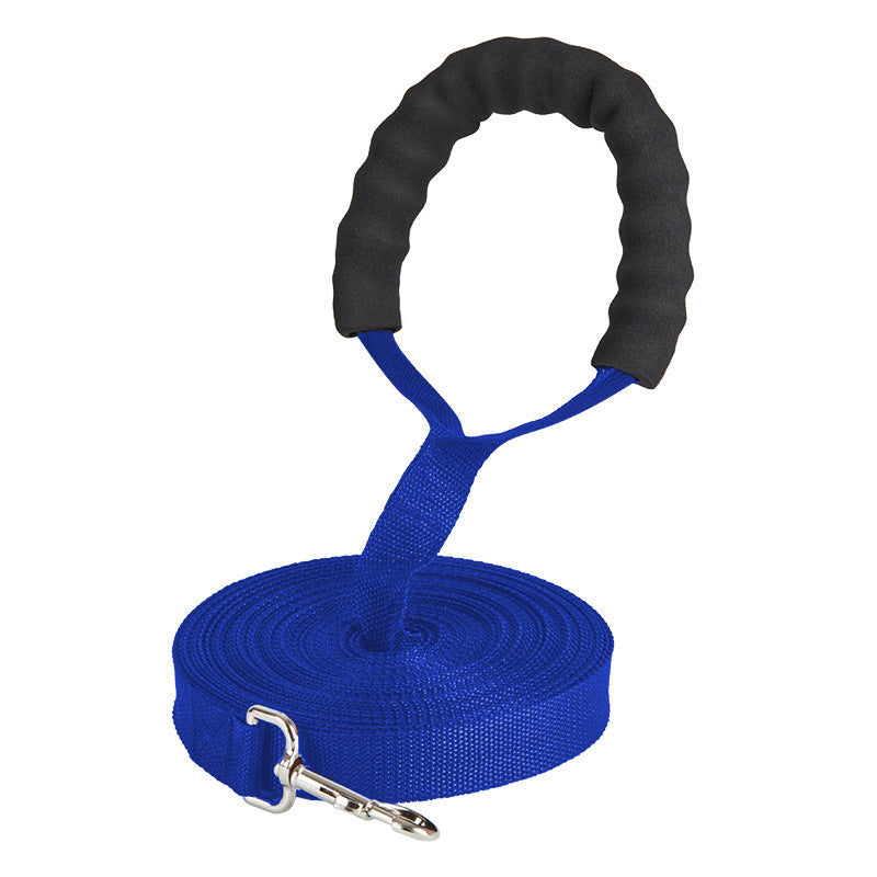 JMT-982474 Durable PP Dog Traction Rope with Sponge Cover - Multiple Lengths and Color Options Available