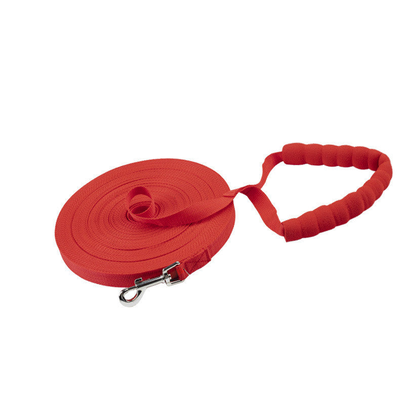 JMT-982474 Durable PP Dog Traction Rope with Sponge Cover - Multiple Lengths and Color Options Available