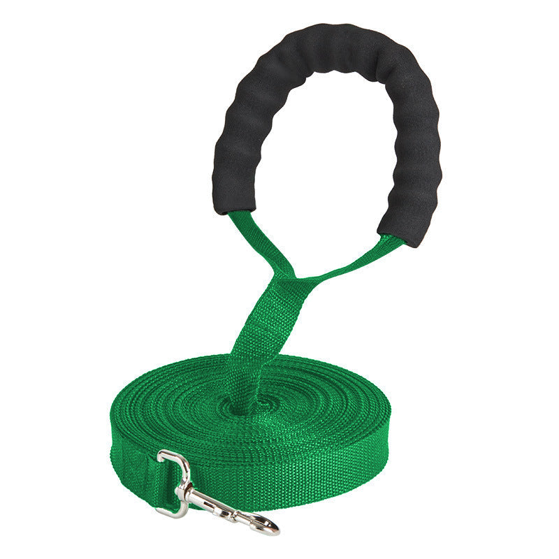 JMT-982474 Durable PP Dog Traction Rope with Sponge Cover - Multiple Lengths and Color Options Available
