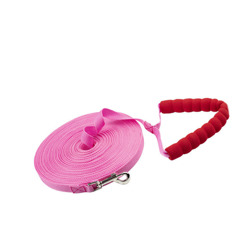 JMT-982474 Durable PP Dog Traction Rope with Sponge Cover - Multiple Lengths and Color Options Available